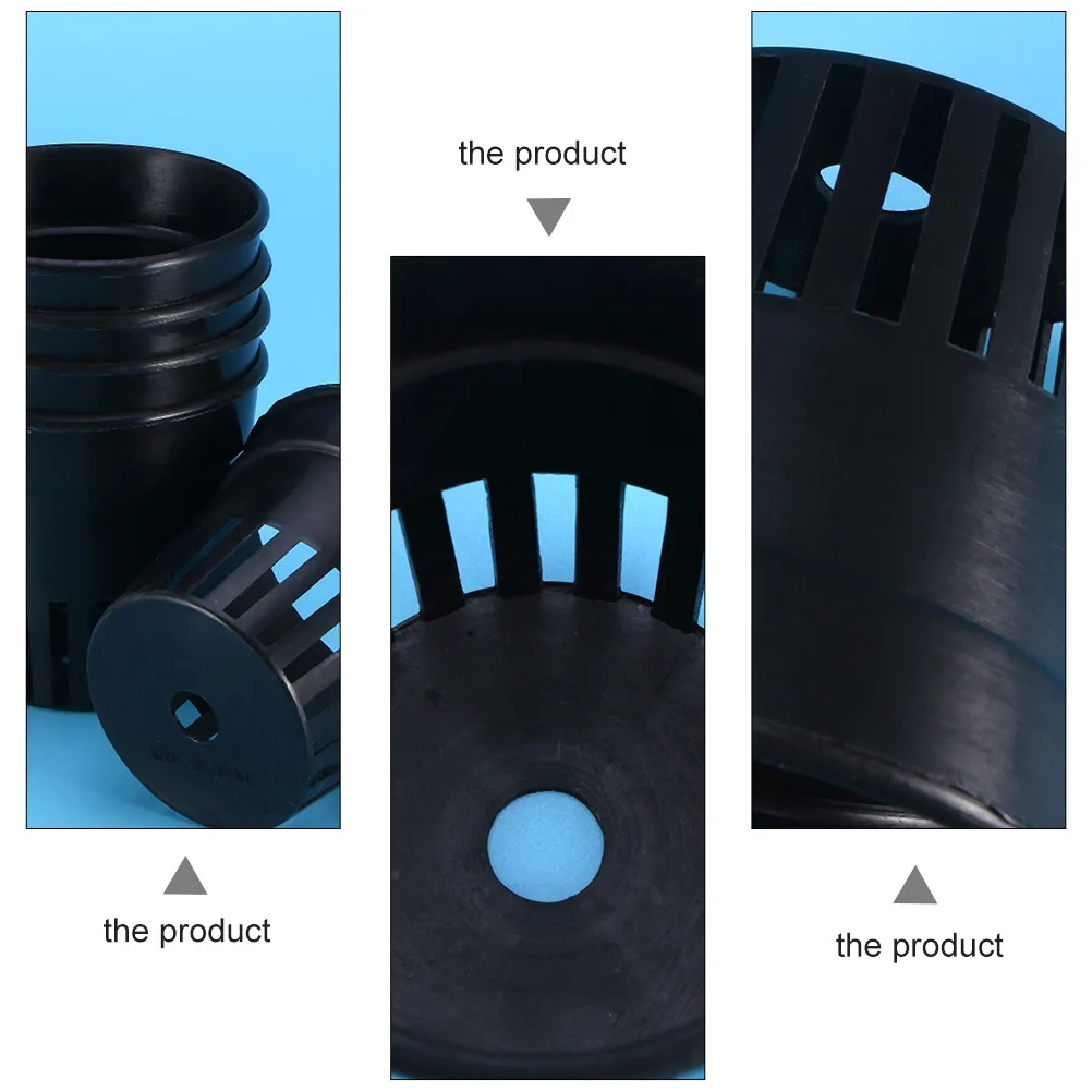 15pcs Planting Basket Slotted Plastic Pot For Hydroponics Nursery Bucket Garden Containers Net Cups With Drainage Holes Root