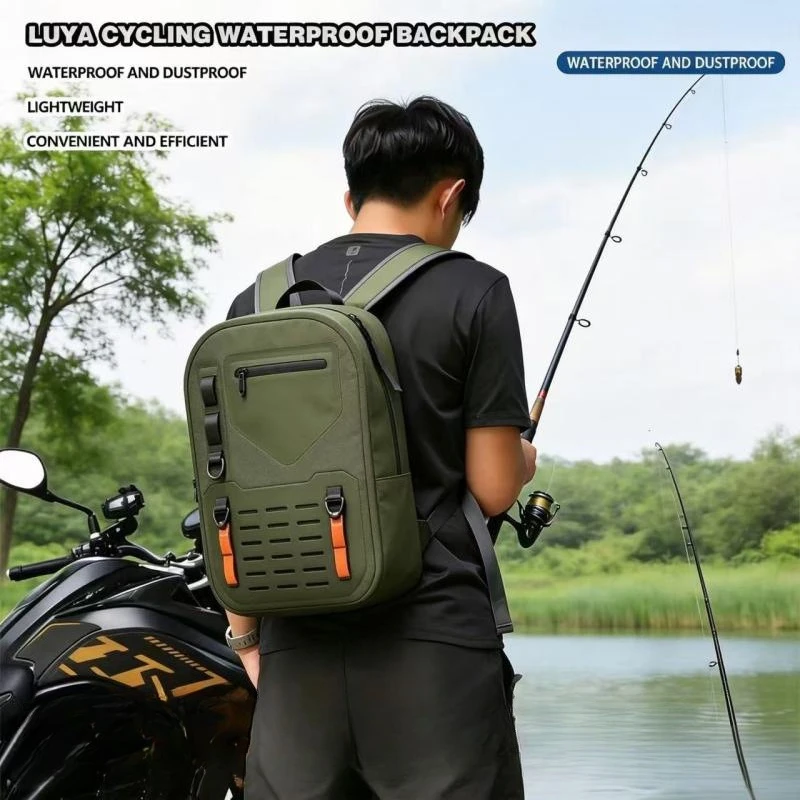 Shoulder Bag Lure Fishing Backpack Multifunctional Crossbody Bag Water Resistant Waist Pack Large Capacity Backpack Rod Bag
