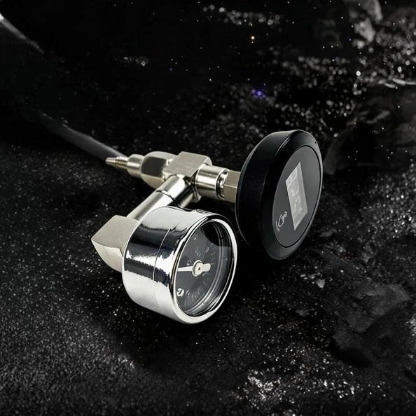 E61 Semi-automatic Brew Head Pressure & Temperature Gauge, Modification Accessory, Display Pressure and Temperature