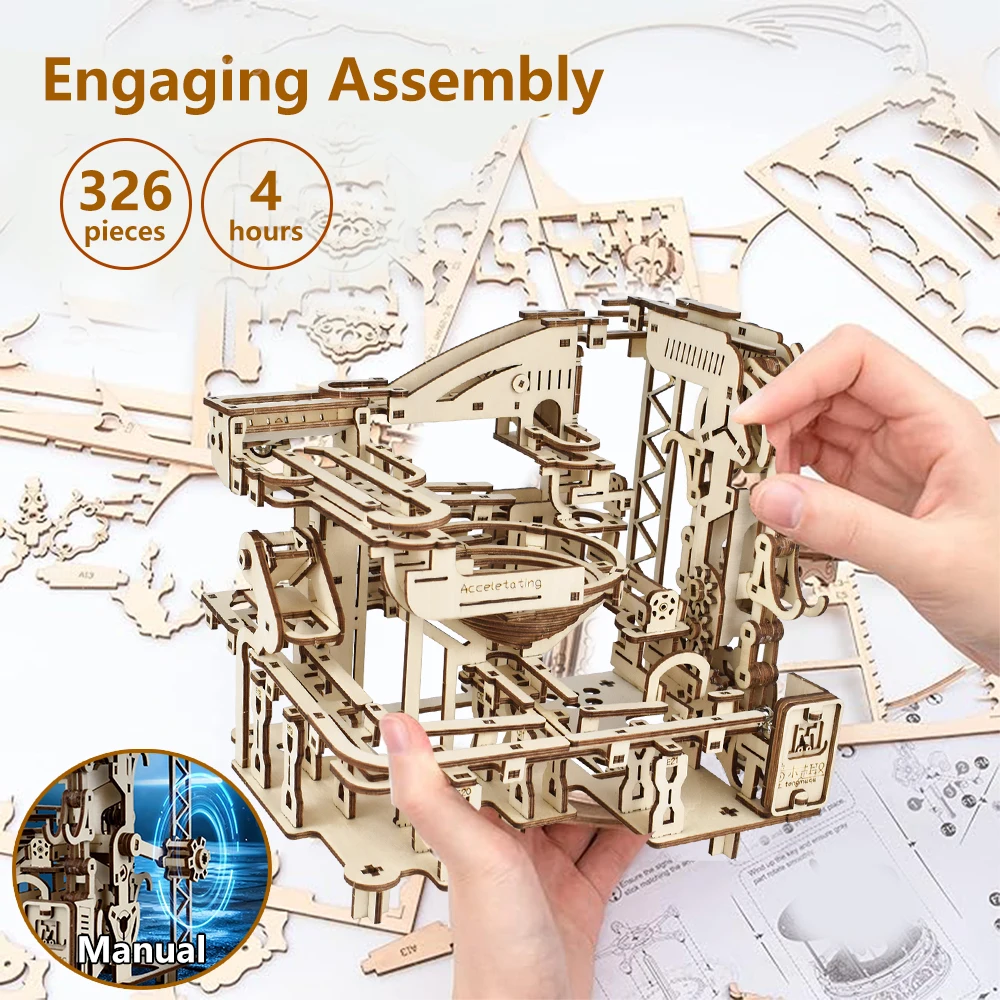 3D Wooden Puzzle Marble Run Bu - đánh giá và giá Running Gear Parts