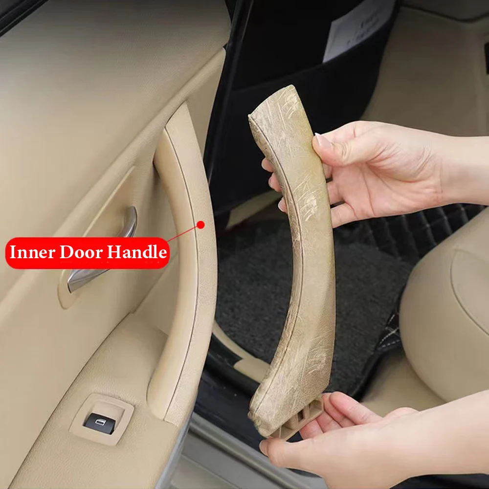 

Car Inner Handle Interior Door Panel Pull Trim Cover Black/Beige/Carbon Left Right for BMW 3 Series E90 E91 316 318 320 325 328