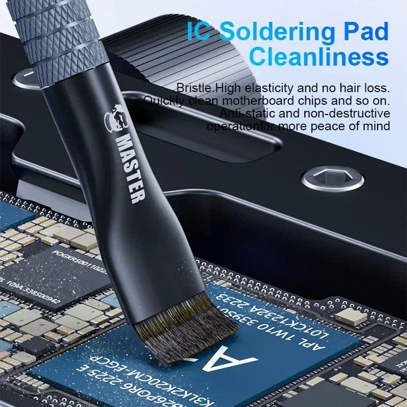 NEW Version MECHANIC Double-head Degumming Brush Multifunctional Cellphone Motherboard PCB Board IC Pad Glue Removal Brush