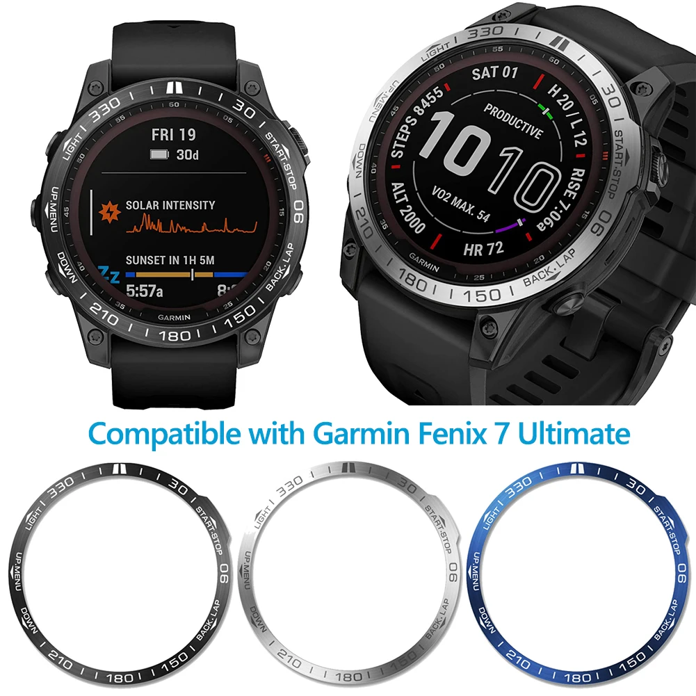 Защитная рамка из нержавеющей стали для смарт-часов Garmin Fenix 7/7S/7X, металлическая крышка, защитное кольцо-бампер, аксессуары для спортивных часов