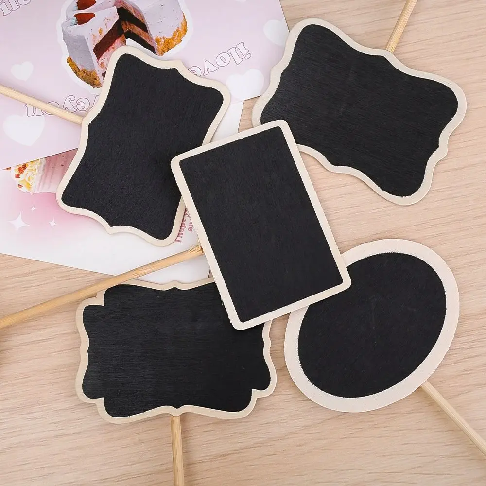 Wedding Blackboard Mini Wooden Chalkboard Message Sign Food Buffet Labels for Wedding Birthday Party Table Decoration Place Card