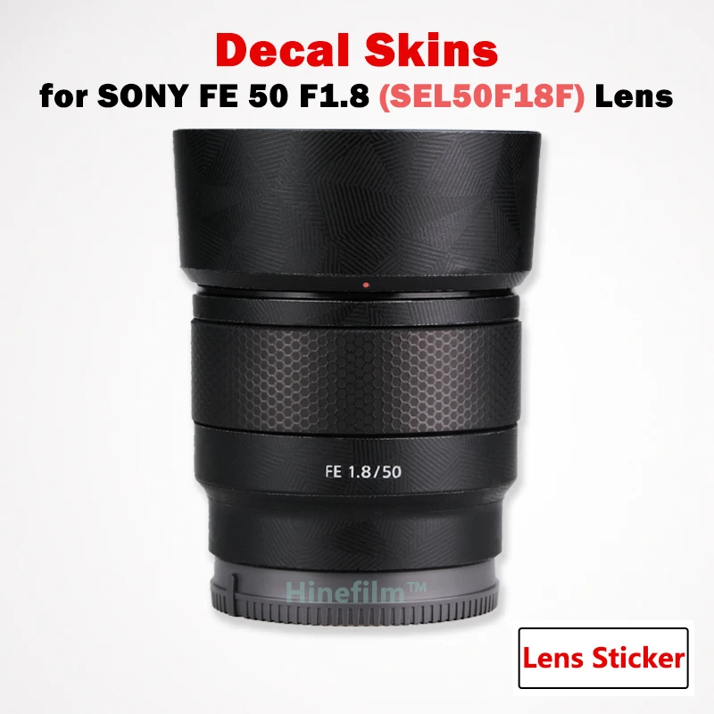 

for Sony FE 50mm f/1.8 Len Decal Skin for SONY FE50 F1.8 Lens Protector SEL50F18F Anti-scratch Cover Film 50 1.8 Sticker 50f1.8