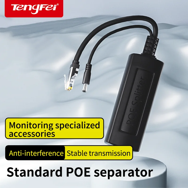 Monitoring Poe Splitter 48V to 12V2A Network Splitter National Standard with Isolated Power Supply Module One-Line Network Surv