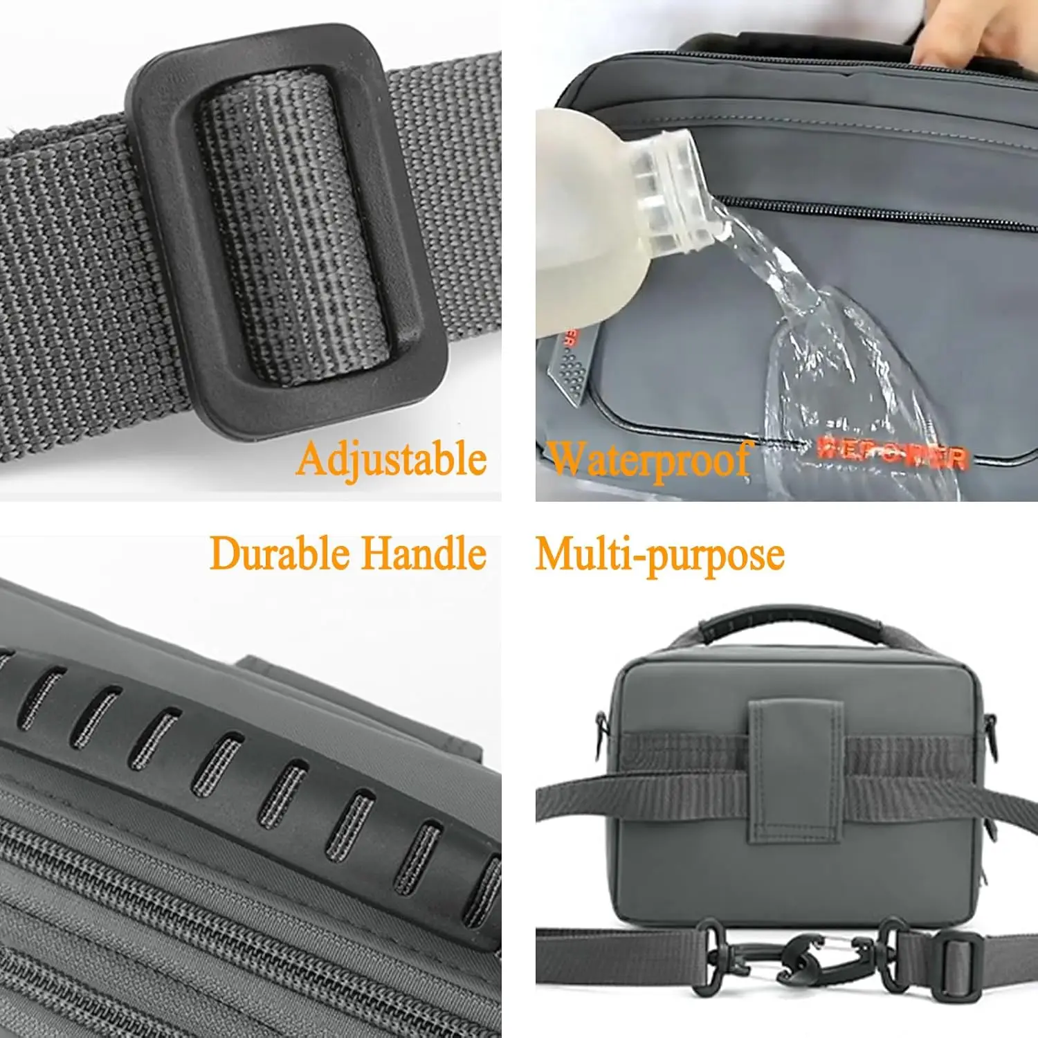 Multi-Functional Nylon Man Casual Crossbody Messager Bag Water-Resistant Shoulder Travel Waist Bag Upper Hangle Daily Works Bag
