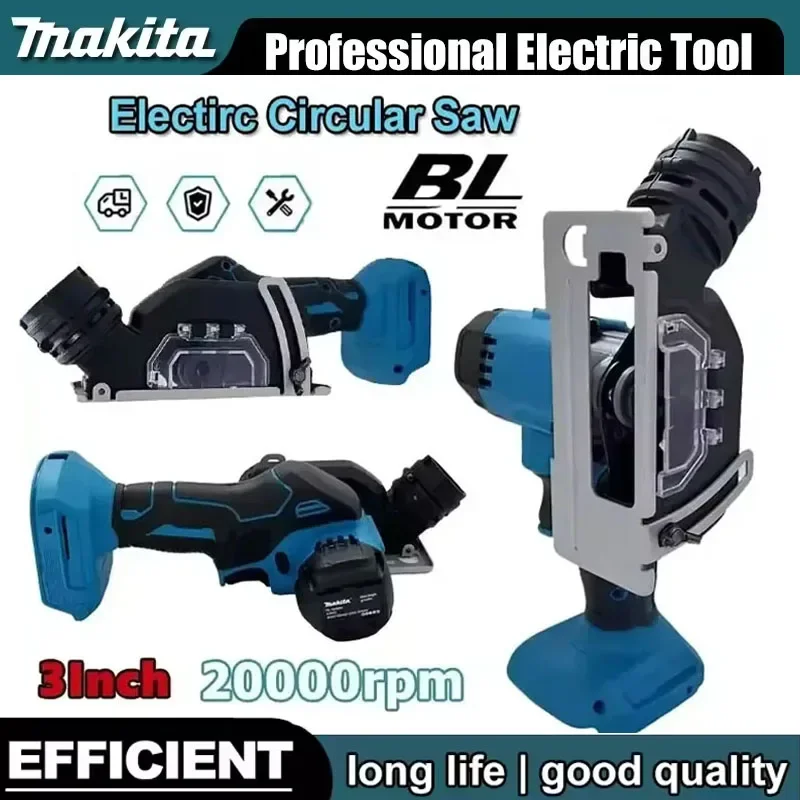 

Аккумуляторная циркулярная пила Makita 3 дюйма, ручная угловая шлифовальная машина, перезаряжаемый отрезной инструмент для резки металла, дерева, плитки, мрамора