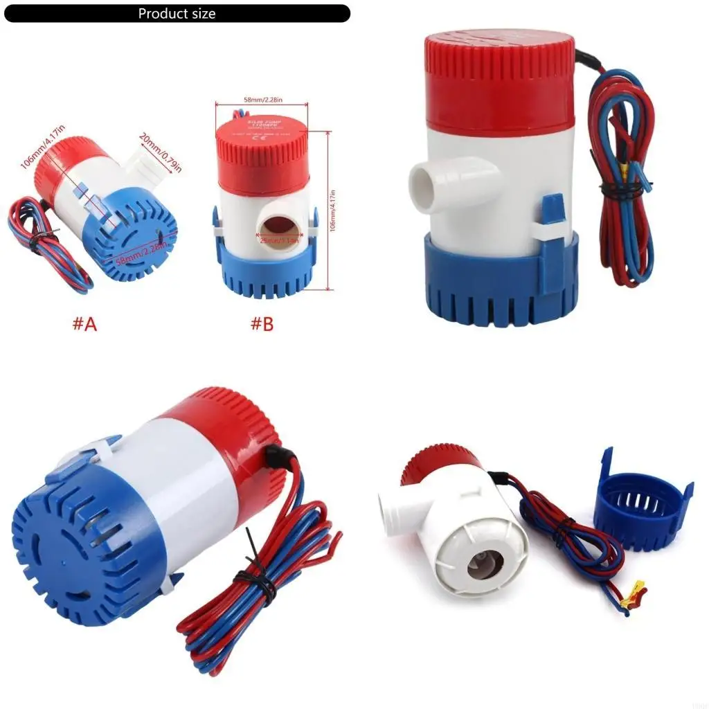 12V/24V Boat Bilge Pump With Semi Automatic Switch For Efficient Water Drainage New