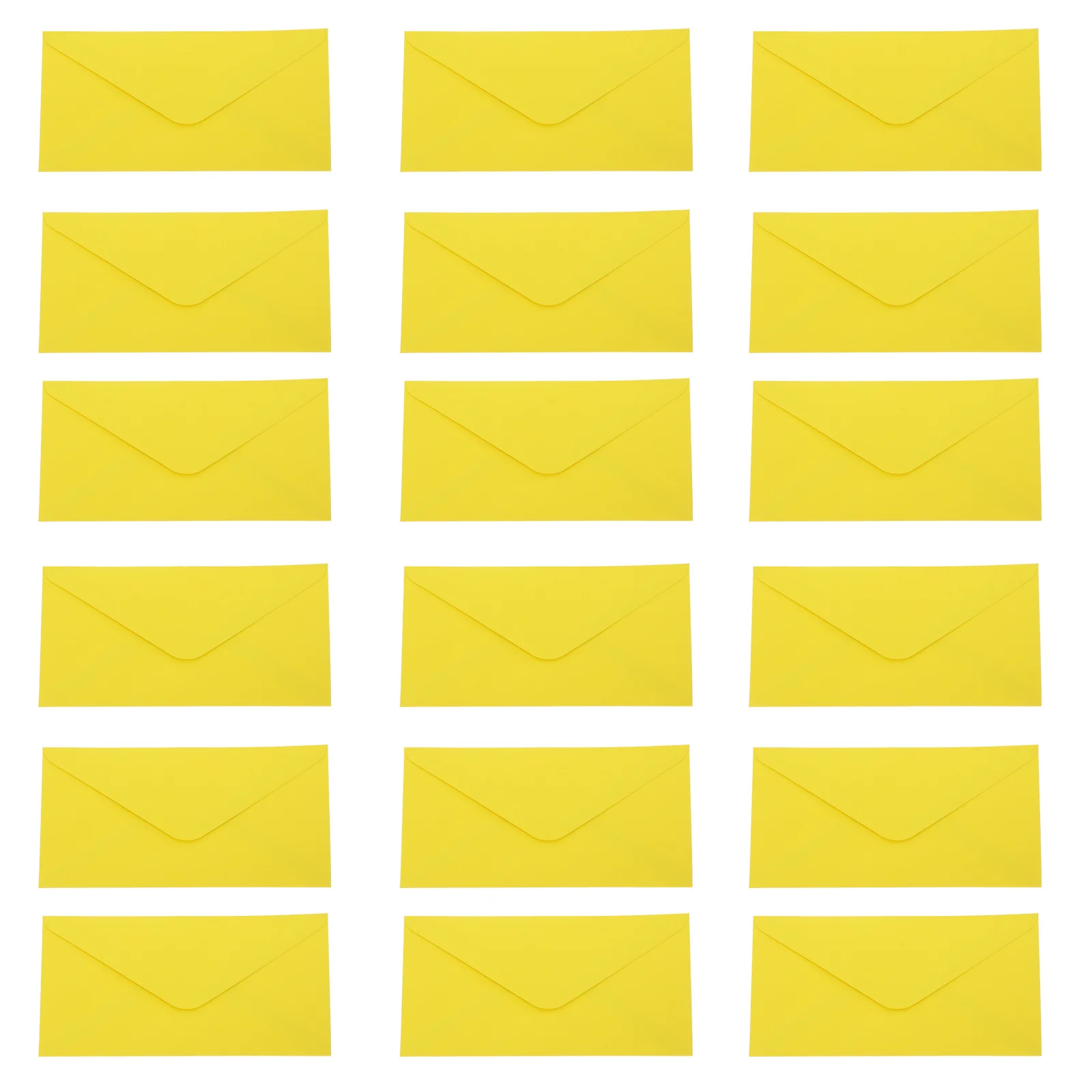 

50pcs Yellow 8.85" X 4.32" Blank Self Adhesive Invitation For Wedding Holiday Party Mailing Colored Envelopes For Cards Letter