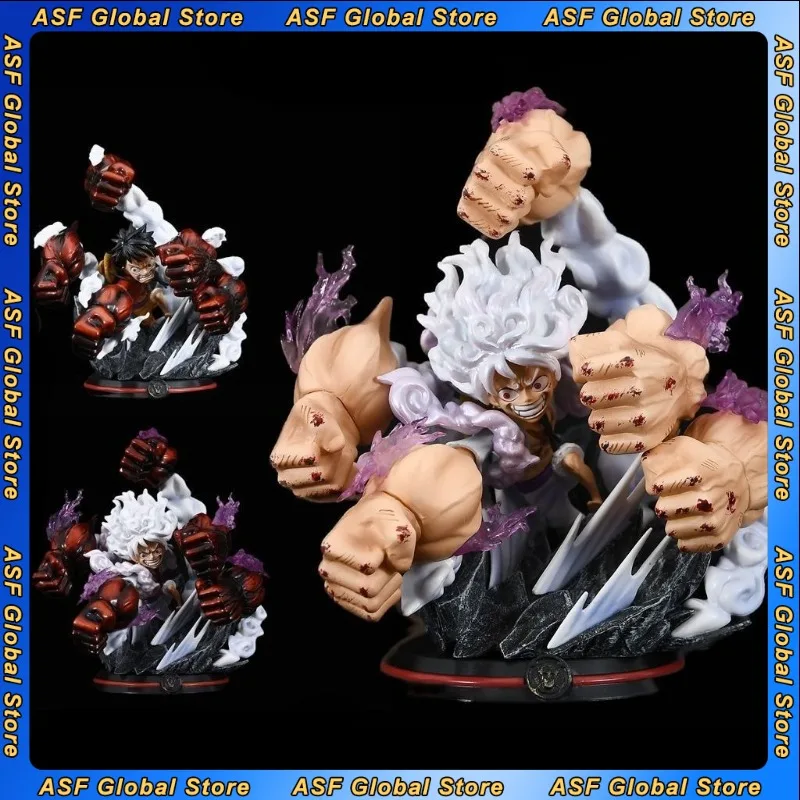 

15 см ONE PIECE несколько кулаков Ника аниме фигурка модель из ПВХ украшение для рабочего стола статуя периферийные устройства украшения подарки на день рождения игрушка для детей