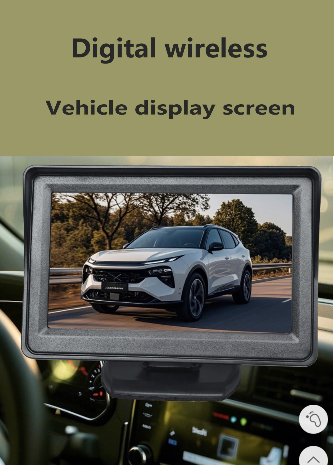 كاميرا عكسية لاسلكية "HD TFT LCD قابلة للطي شاحنة حافلة مساعد ركن السيارة مراقب S DC 12V / 24V شاشة سيارة قابلة للطي.