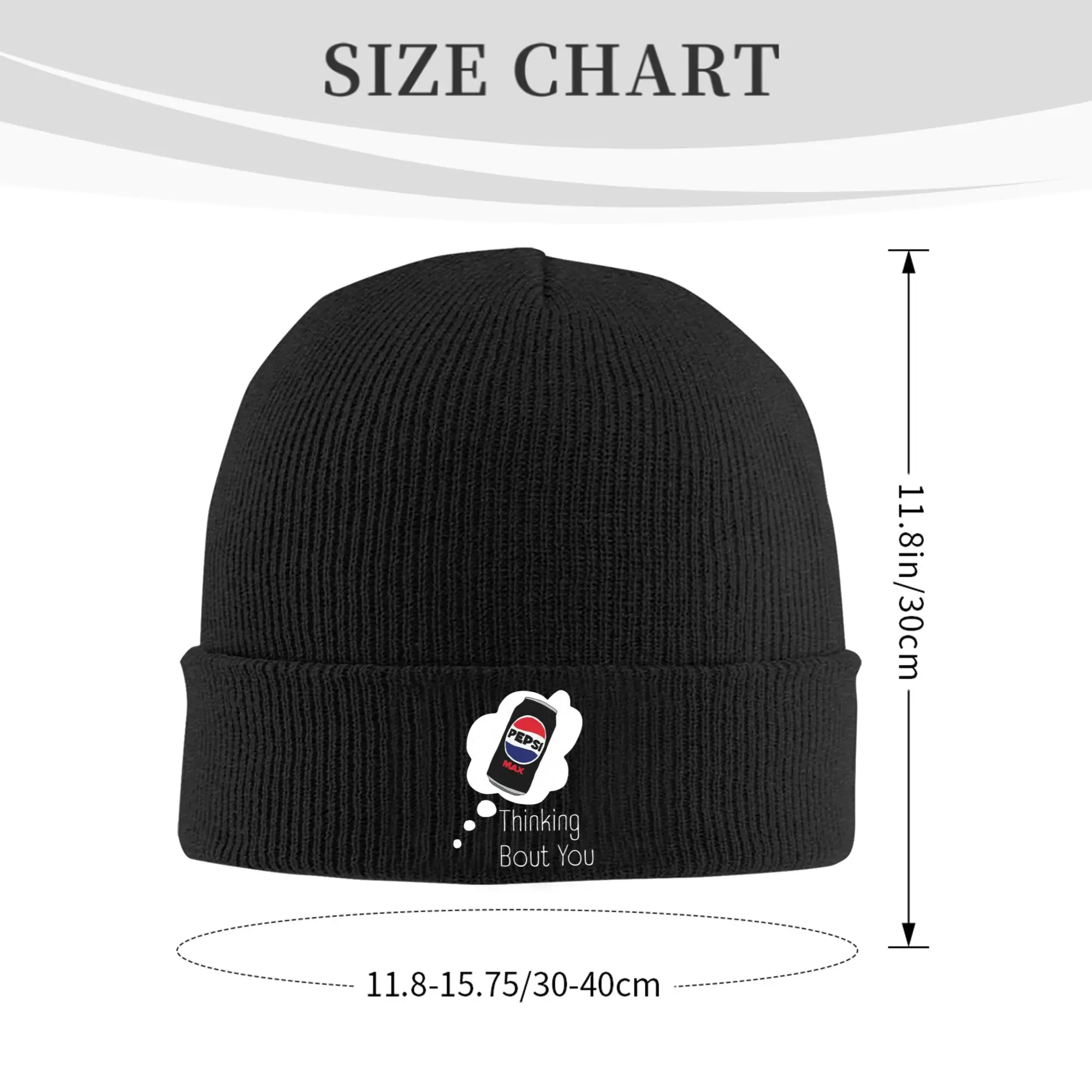 التفكير بعقب لك بيبسي ماكس قبعة محبوكة دافئة الشتاء متماسكة بونيه قبعة Skullies Beanies الهيب هوب قبعات للجنسين