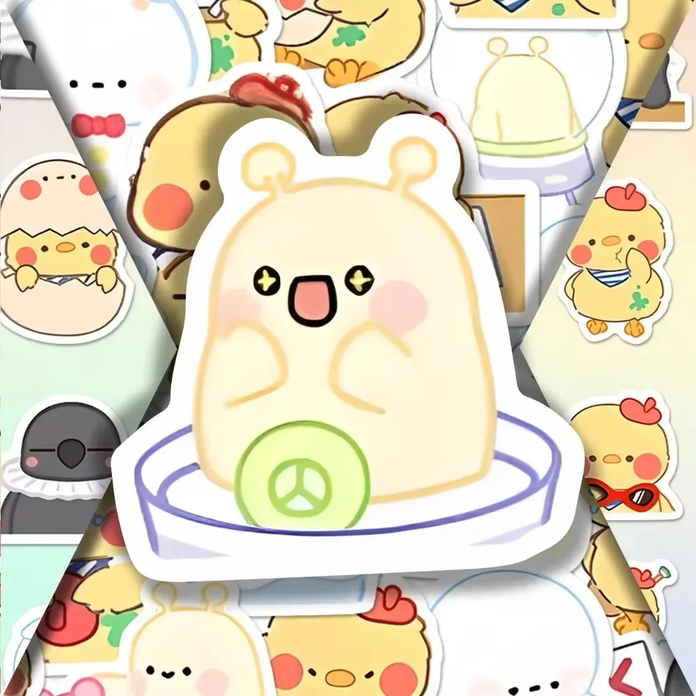 

59Pcs Game Love and Deepspace Graffiti Waterproof Stickers Cartoon Chicken Figure Decoration Notebook Skateboard Bike