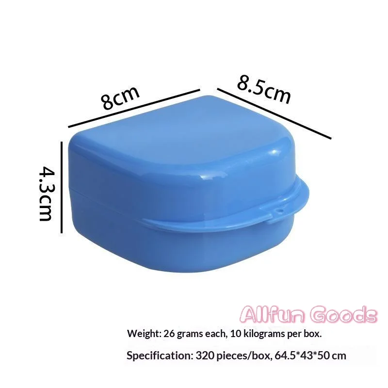 [TG835]Portable Plastic Denture Box Custom Logo Multi Color For Dental Clinics Home Use