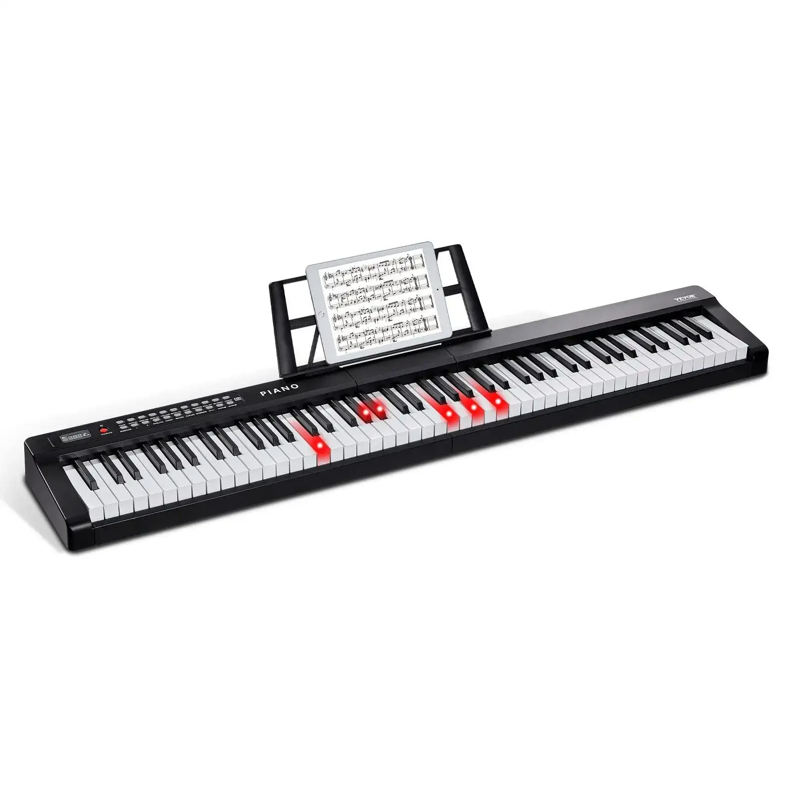 

88 Key Digital Piano Keyboard Semi Weighted Full Size Electric Portable