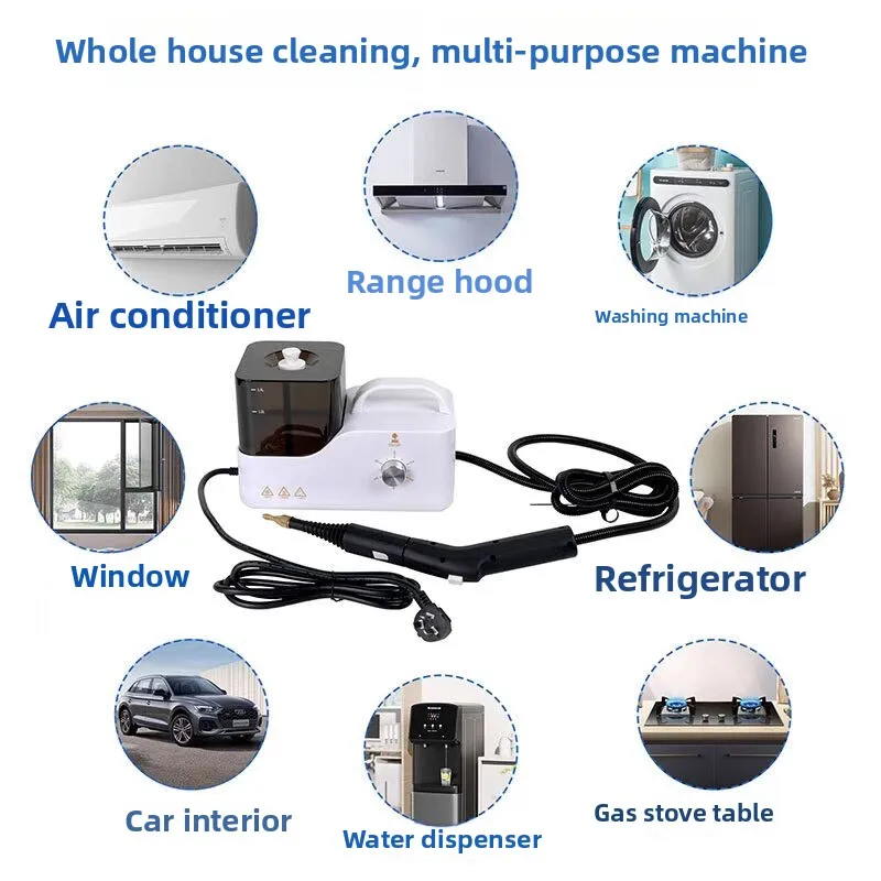 Household Multi-Functional Steam Cleaner High-Temperature Sterilization/Large-Capacity Water Tank Portable And Handheld Design