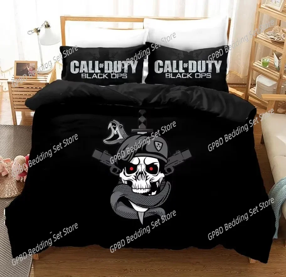 3D Printed Call of Duty 3D Bedding Set Duvet Cover Pillowcases Single Twin Full Queen King Size Home Decor Quilt Boys Gift