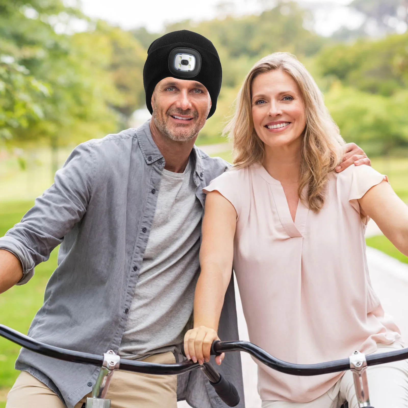 

1pc Night Run LED Light Glowing Hat USB Rechargeable Adjustable Acrylic Abs Outdoor Cycling Warm Comfortable Stand Out