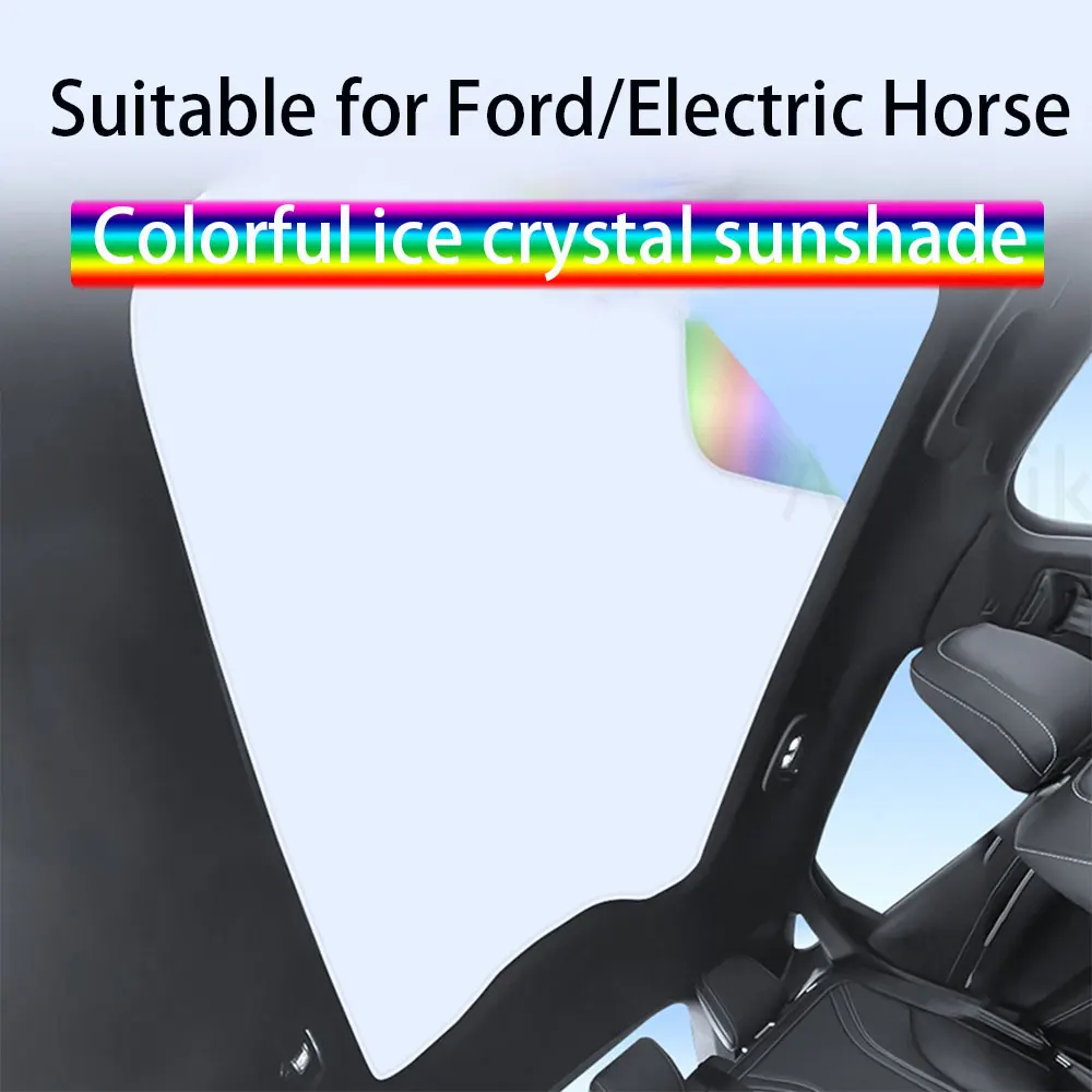 

Upgraded Ford/Electric Horse Ice Crystal Sunshade Curtain Car Roof Sunscreen Windshield Sun Protection Car Motorcycle Equipment