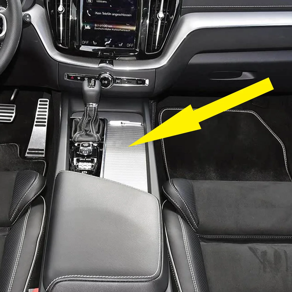 

New Arrival Car Center Console Trim Cover Blind Cup Holder Curtain Zipper Cov For VOLVO XC60 MK2 S60 19-25 31469624