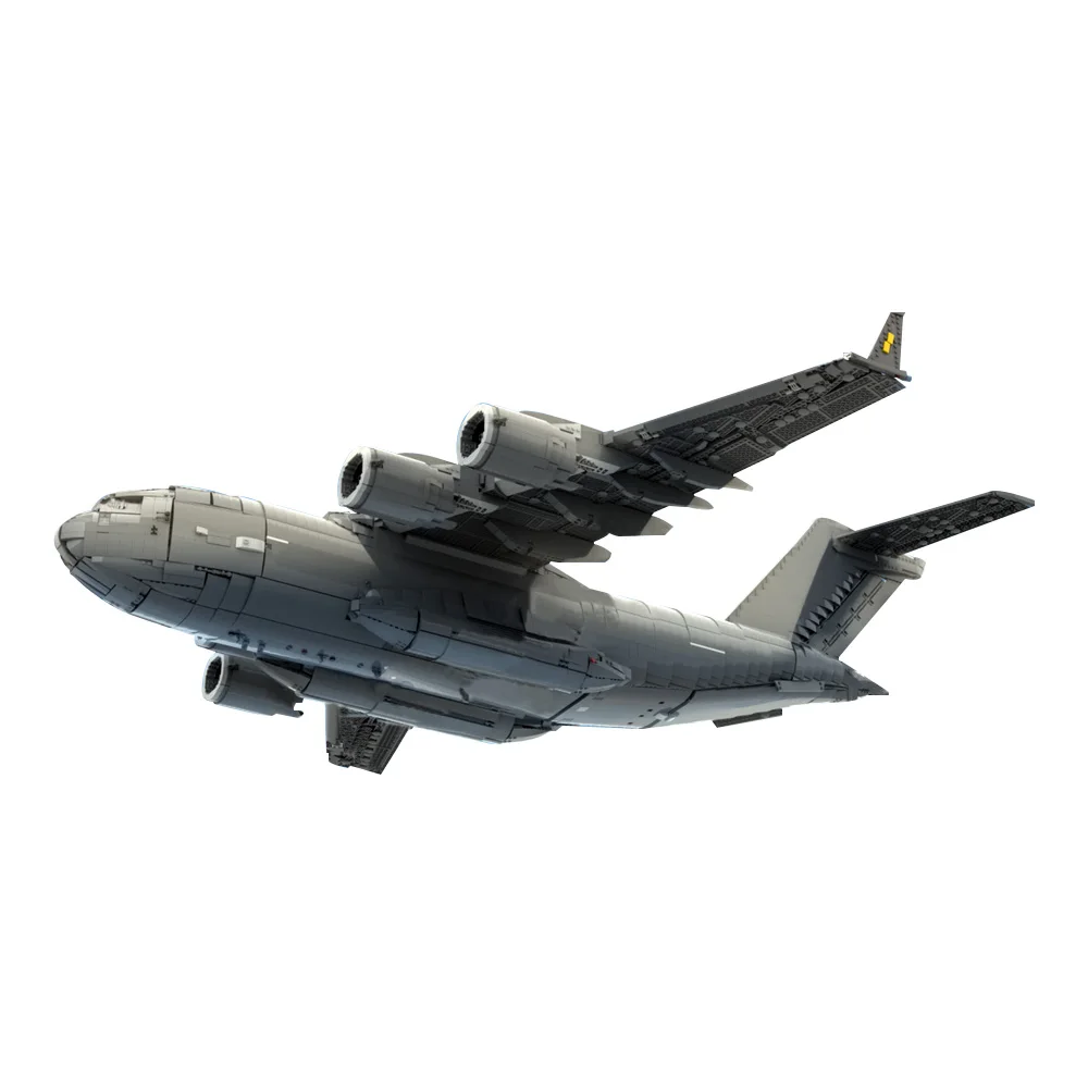 Gobricks MOC 보잉 C-17 글로브마스터 빌딩 블록 모델, 보잉 E-7 웨지테일 브릭, 747 셔틀 캐리어 항공기 장난감, 키즈 선물