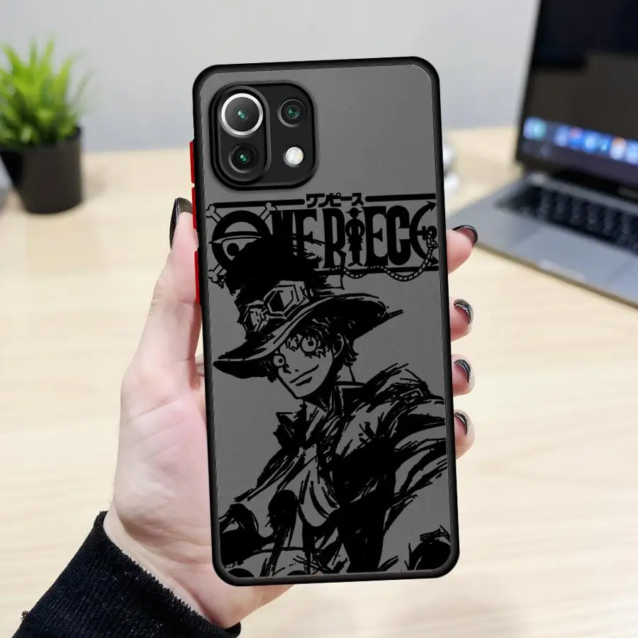 ワンピース アニメ バックフォンカバーケース Xiaomi Mi 12T 10T 11T 12x 13 11 Lite 14 13 Pro用