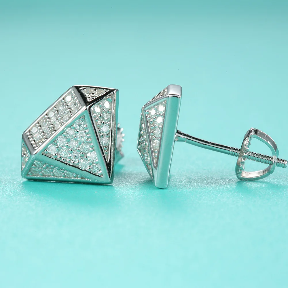 

Роскошные серьги Platinum PT950 с муассанитом и бриллиантом