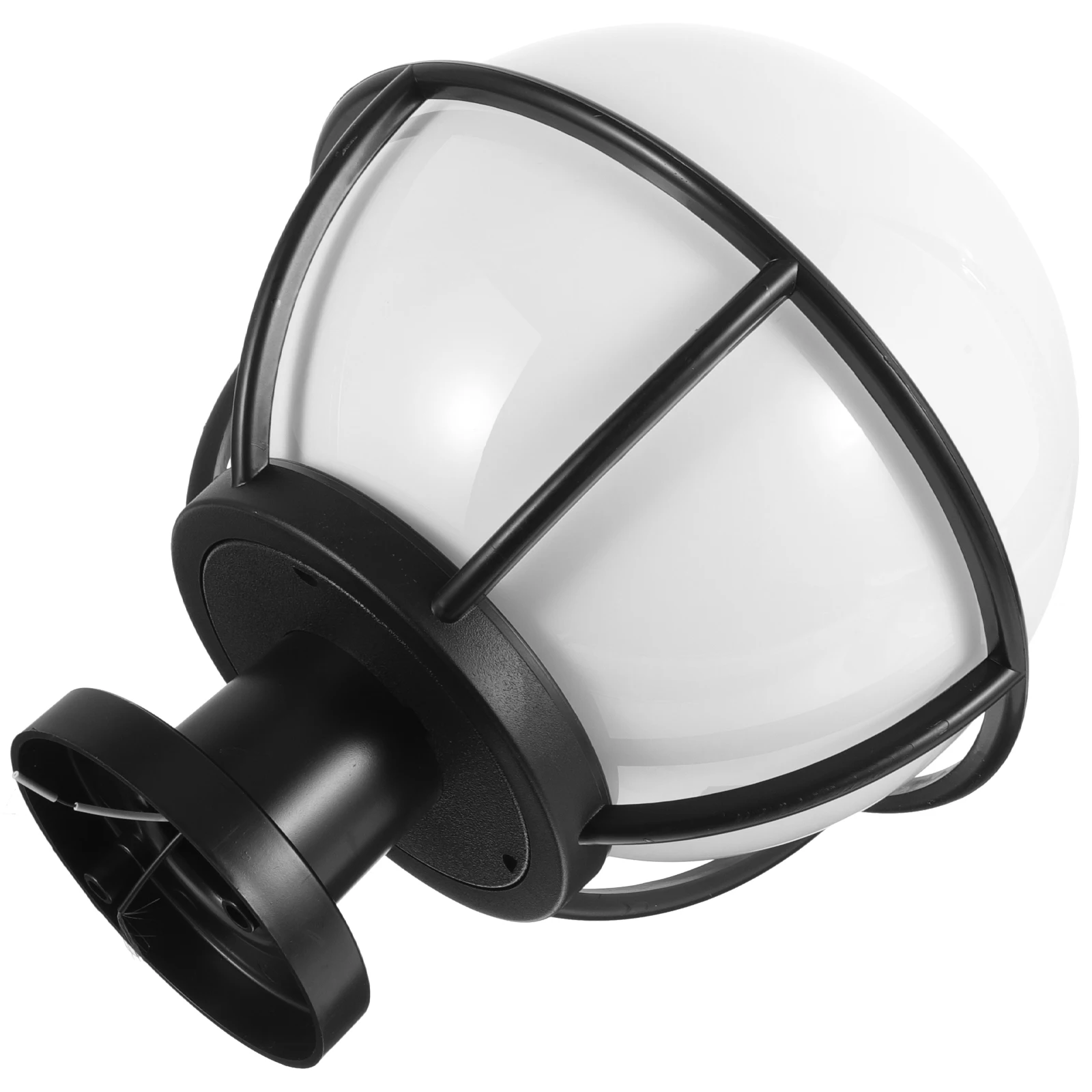 

1 Set Sphere Lampshade Replacement Round Ball Post Globe Shade Outdoor Durable Heat Resistant Easy Clean Uniform Illumination
