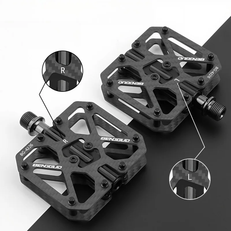 

Carbon Fiber Triperin Pedals Mountain Road Bikes Waterproof Anti-slip Widened Durable Bicycle Pedal Lightweight Bicycle Parts