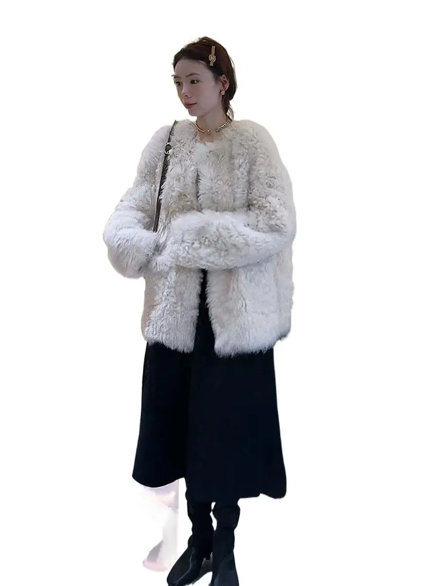 Women\'s Clothing Retro Easy Matching Faux Fur Coat  Winter New  No.2