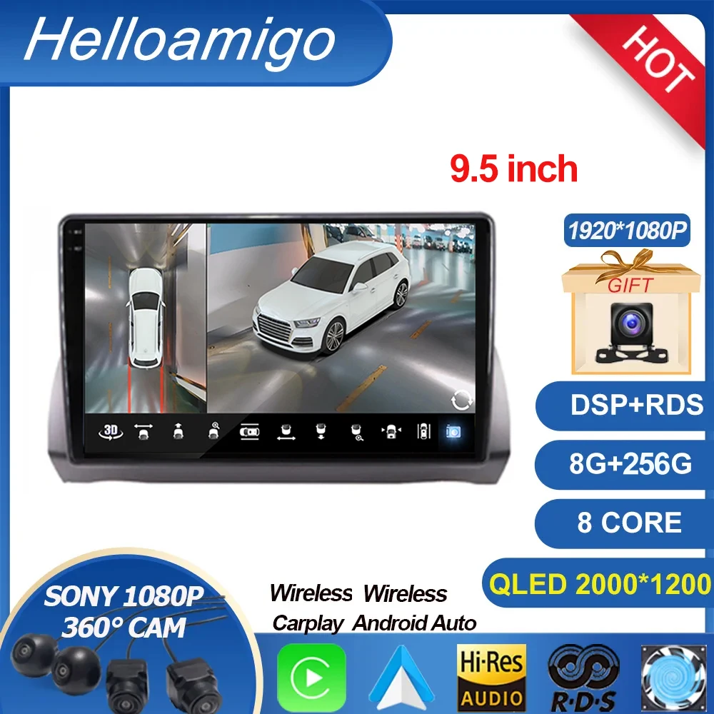 

2K For Fiat Argo 2019 - 2022 Android 13 Video Player Stereo Multimedia Navigation WIFI Car Radio Carplay Auto GPS 360 QLED