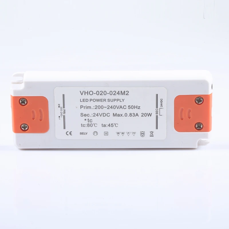 12V 24V dc Slim LED Power Supply 6W 12W 15W 20W 30W 40W 50W 60W AC100V-240V Constant Voltage Strip Light Transformer