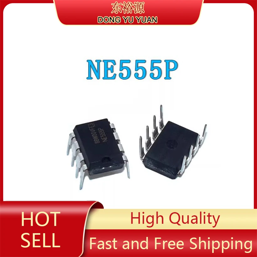 Freeship 10PCS/LOT New NE555N 555 Timers ic NE555 DIP-8 NE555P