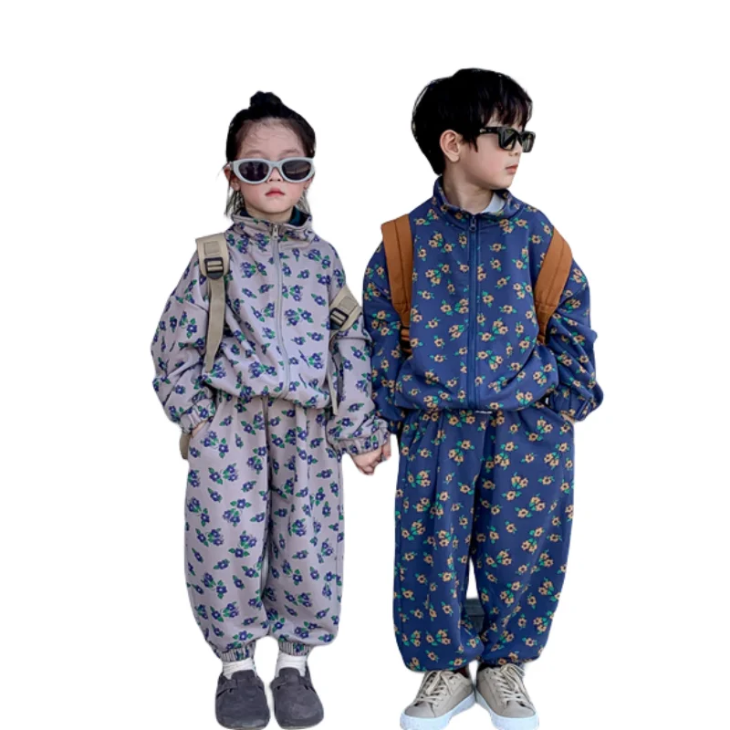 Girls Sweatshirts +Pants Kids Suits 2PCS/Set 2024 Cute Spring Autumn Cotton Teenagers School Uniforms Cotton Children Clothing