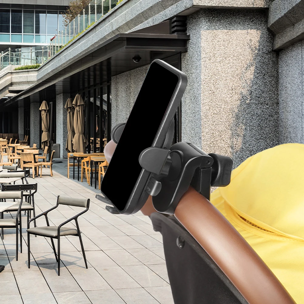 

Universal Clip-On Holder For Bike Scooter Stroller Handlebars Reusable Mount Durable Plastic Small Rack Wear-Resistant Safe