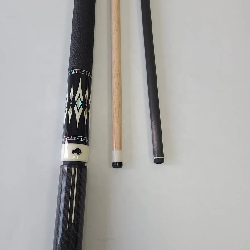 

2025High Quality 2-Piece Maple Wood Carbon Fibre Pool Cue Set One Butt With 2axes Radial Pin Billiards Cue With Carbon Cue Exten