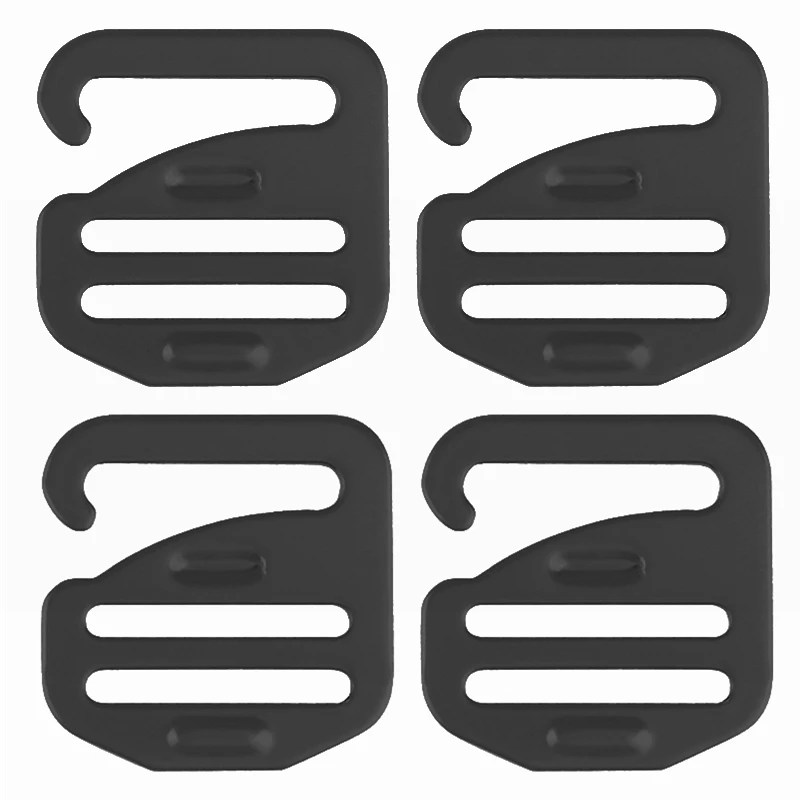 4PCS G Shape Buckle Titanium Alloy For Backpack Shoulder Bag Handbag Belt Fasteners Luggage Climbing Buckle Outdoor Webbing Clip
