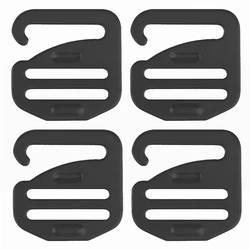 4PCS G Shape Buckle Titanium Alloy For Backpack Shoulder Bag Handbag Belt Fasteners Luggage Climbing Buckle Outdoor Webbing Clip