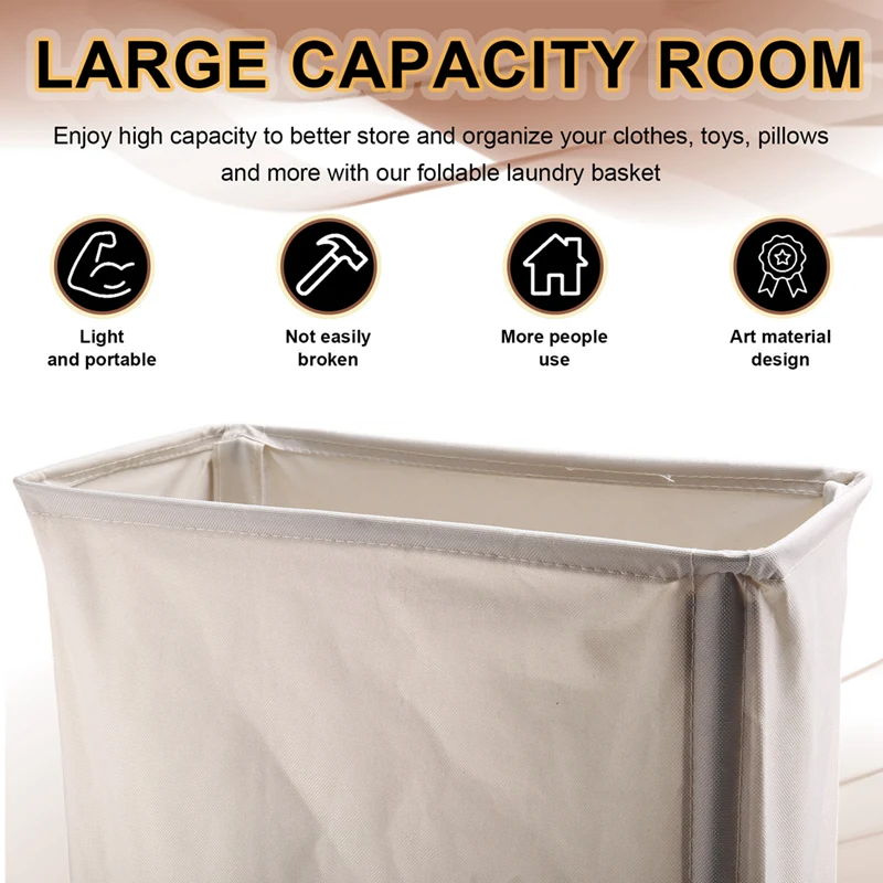 Laundry Basket With Wheels Yoga Mat Storage Basket Multifunctional Foldable Waterproof Dirty Clothes Storage Bag