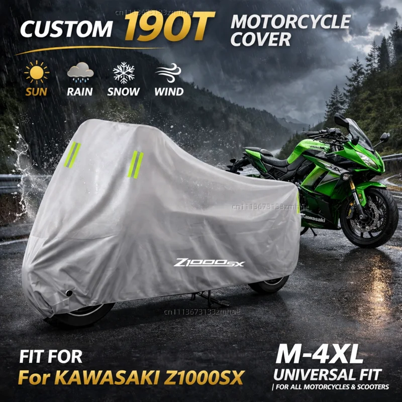 

Чехол для мотоцикла Kawasaki Z 1000SX z1000 SX 2013-2023, водонепроницаемый, сверхпрочный, для улицы, защита от дождя, пыли и солнца