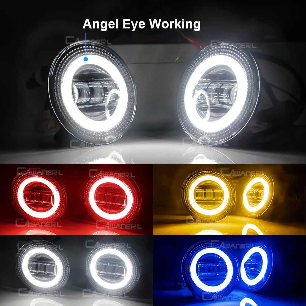 2 X Car Canbus LED Fog Light Angel Eye DRL Daytime Running Lamp 30W For Ford Mustang Bullitt, Shelby GT GT500 GT500KR 2007-2014 - view 5