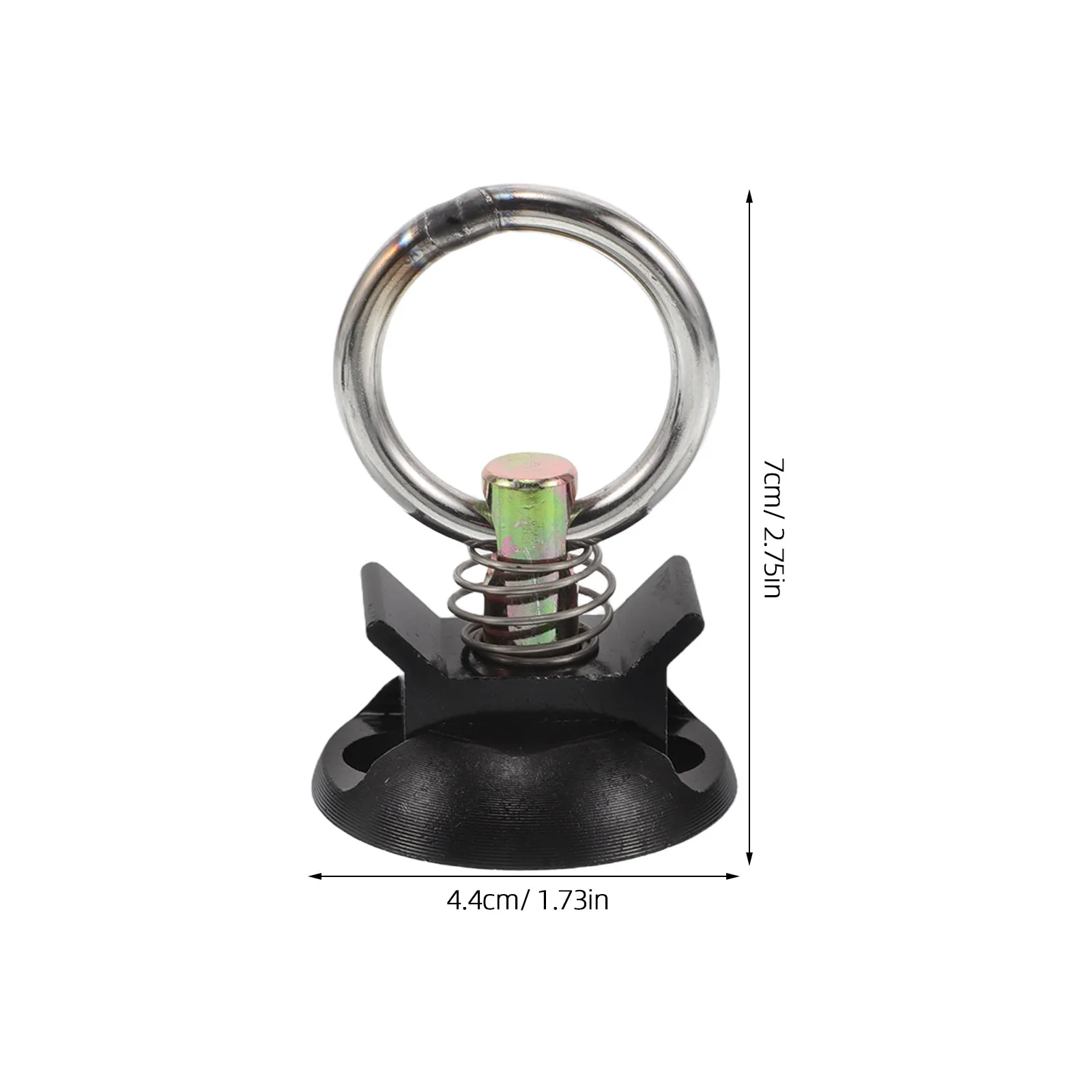 4Pcs Round Ring Tie Down Anchors Motorcycle Track Mount Tie Down System Secure Cargo Luggage Rack Anchor Points