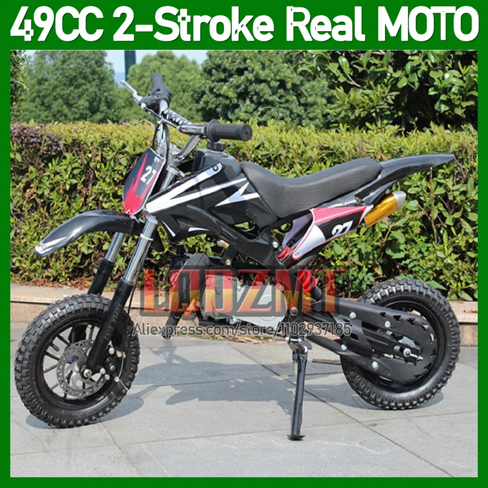 2 Stroke Dirt Bike Mountain Mini Motorcycle Small Buggy 49/50CC Mud Pit Superbike Moto Gasoline Adult Child ATV off-road Vehicle