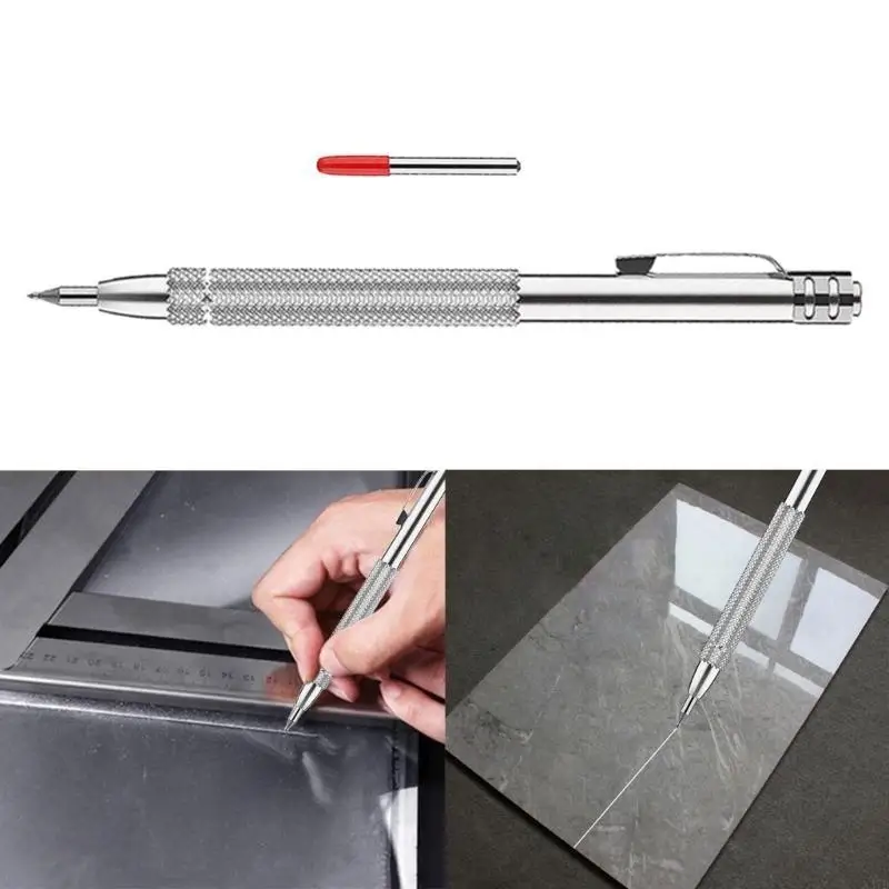 ปากกา Scriber กับทังสเตนคาร์ไบด์ปลายสำหรับการแกะสลักบนแก้วเซรามิกและโลหะ