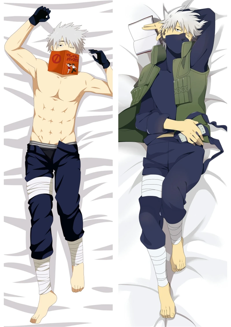 Anime Hatake Kakashi Peach Skin Dakimakura Pillow Case Cosplay Hugging Body Cartoon