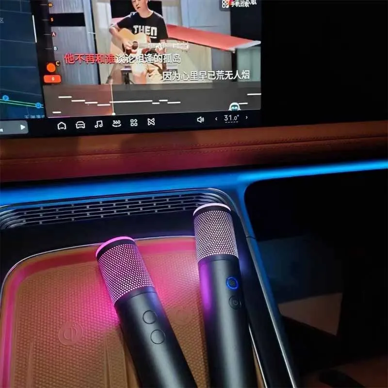 For XPENG X9 G6 G9 L03 P5 G3 P7+ M03 M03Plus Max G7 New P7 GX P7 Original Car Wireless KTV Handheld Karaoke Microphone - view 5