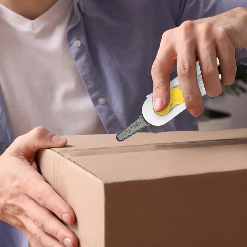 Box Cutter Mini Magnetic Box Cutter Box Cutter Safety Lock For Opening Packages Cartons Box Opener Razor Perfect For Home Use