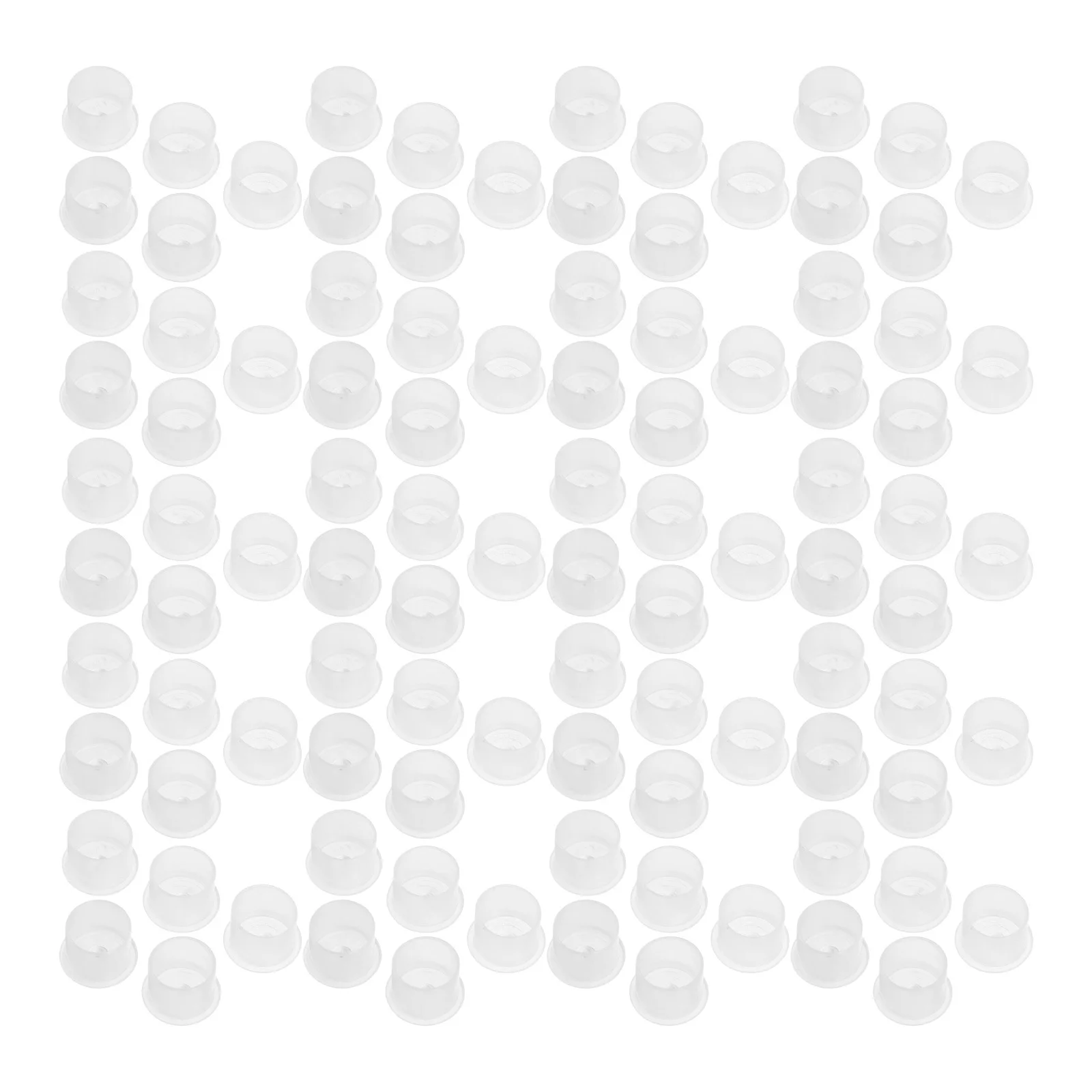 

600Pcs Compact Plastic Tattoo Ink Caps Round Shaped Pigment Holders Efficient Usage Easy Cleaning for Mobile Services
