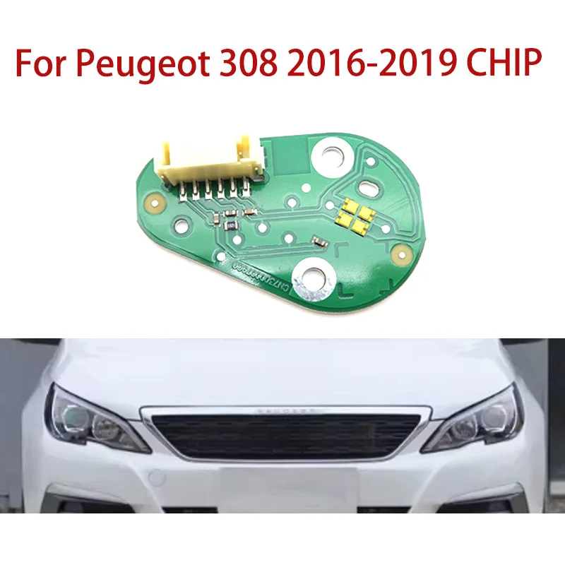 

Белый свет для Peugeot 308 2016-2019, чип балласта, ангельские глазки, дневные ходовые огни, микросхема автомобильных фар, чип DRL